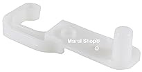 Marel Shop® - Boccola Supporto Gancio Fermo A158 per Porta Frigorifero compatibile con Sharp per Modelli : SJ-K70MK2-S - SJ-PD691SS - SJ-PT590R-BE - SJ-PT590R-S