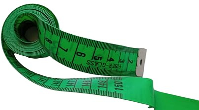 MÈTRE RUBAN DE COUTURIER VERT EN FIBRE DE VERRE 150 CM / 60 POUCES (Vert)