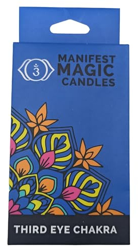Manifest Magic Candles (set of 12) - Indigo - Third Eye Chakra