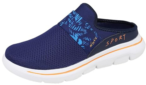 Slip On sommarskor, män, kvinnor, träskor & sandaletter, sommar, ortopediska tofflor, mjuka sulor, barfotaskor, medicin, skötselskor, diabetiker, slip-skor, stängda tofflor, utomhus, apelsin, 44 EU
