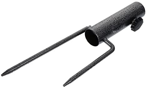 Toddmomy Base De Piquet pour Mât De Drapeau Support De Parasol De Jardin Et Plage Piquet De Parapluie