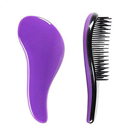 Ogquaton Spazzola Districante per Capelli, Pettine per Donne, Ragazze, Uomini e Ragazzi, Uso su Capelli Bagnati e Asciutti, Viola Elegante e Popolare