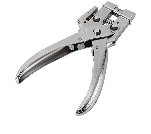 Pince à perforer les trous d'oeillet, Pinces à perforer Setter Rivet Trous de ceinture Outil de réglage des œillets avec 100 pièces Oeillets creux Easy Press, pour vêtements de ceinture en tissu en cu