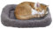 PETLESO Haustierbett Hundebetten Kissen für Katzen Ultraweiche rutschfeste Unterseite Katzenbetten Hundekistenbett Geeignet für Kleine und Mittlere Haustiere (Grau) 38cm x 26cm