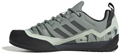 adidas Unisex Terrex Swift Solo 2.0 Hiking Shoes Wanderschuhe, Silver Green/Legend Ivy/Linen Green, 45 1/3 EU