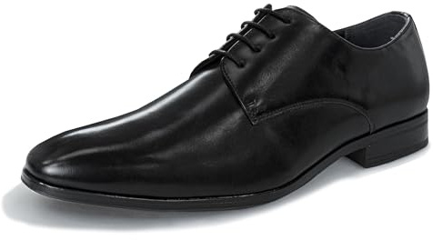 Perry Ellis Mens Dress Shoes Portfolio Plain Toe Oxford Shoes Formal Classic - Black (Size 8 Adult)