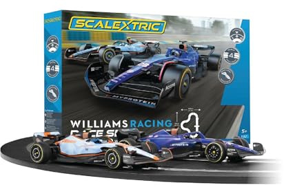 Scalextric - C1450M - Ensembles de Circuits de Course pour Enfants, Williams Racing Race Set Speed ​​Track, Circuits de Course Électriques pour Garçons et Filles à Partir de 5 Ans