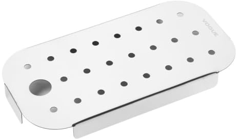Vogue Stainless Steel Heavy Duty GN Drainer Tray for GN 1/4 - Helps Maintain Food Fresher, Dishwasher Safe FU269