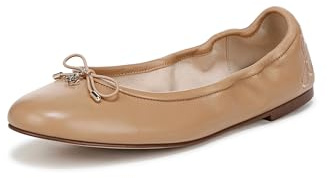 Sam Edelman Ballet Flat Shoes for Women - Felicia Medium Fit Beige UK 5