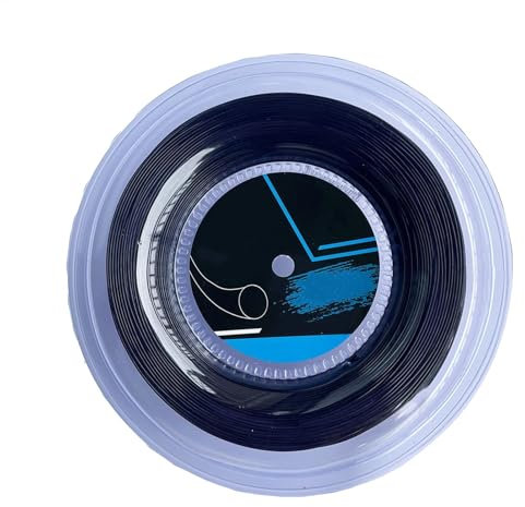 Demsyeq Cuerda de Raqueta de Tenis, líneas de Juegos de Pelota Que Evita Vibraciones, Multifuncional, 200 m, Suave y amigable con los Brazos, Cuerda para práctica y Entrenamiento