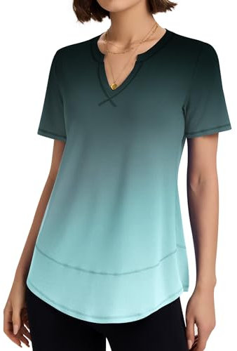 Kistore Gym Tops Women Casual Short Sleeve Ladies T Shirt Quick Dry Fitness Sports Pilates Athletic Tee S Printed