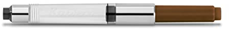 Kaweco Standard Converter Caramel Brown Chrome for Fountain Pens from SUPRA, SPECIAL, STUDENT, DIA2, PERKEO series | Ink Converter Fountain Pen with 0,82 ml Filling Capacity