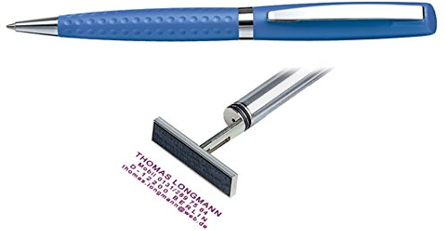 NEU Stempelkugelschreiber HERI Classic G light blau 6431