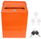 LIFKOME 1 Set Briefkasten Wandhalterung Briefkästen Außen Briefkasten Einwurf Briefkasten Briefkasten Mit Schloss Wandbriefkasten Schloss Briefkasten Wand Postbehälter Orange Dekorieren
