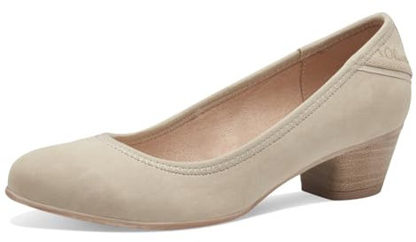 s.Oliver Damen Pumps Kleiner Absatz Elegant, Beige (Cream), 38 EU