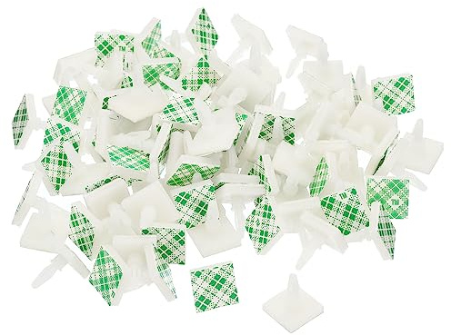 PATIKIL Adesivo PCB Distanziale, 100pz Adesivi Distanziali 0.25 Supporto Altezza Adesivo Isolato Distanziali per PCB PC Scheda Supporto, Bianco