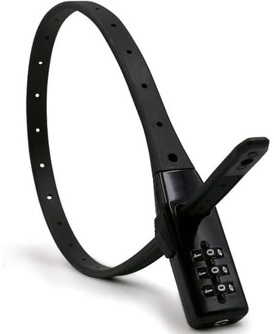 Riisoyu Fahrradschloss mit 3-Stellig Zahlencode, Stahlkern Kabelbinder Schloss Universelles Sicherheitsband Multifunktionsschloss Kabelschloss Leichtes Zahlenschloss Fahrradschloß Helmschloss