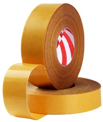 Ghjkldha Double-Sided Tape, Heavy-Duty Yellow Grid Carpet, Strong Adhesive Rug Gripper, Color Yellow for Hardwood Tile Floors, Mounting and Fixing Sticky Roll Length 20 Meters