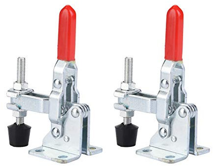 2 Pcs a Levetta Morsetto Morsetto Verticale a Leva Mini Golfo Morsetto a Pressione Verso il Basso Tipo a Levetta Morsetto di Mantenimento di 50 Kg di Mantenimento a Forma di Manico Verticale per