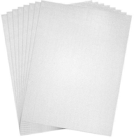 Malla de alambre de acero inoxidable (paquete de 8), 30 x 21 cm, malla metálica tejida (malla 20) Rejilla Anti-Roedores/Insectos para Ventilación,Rejilla Metálica Para Jardin de Seguridad de.