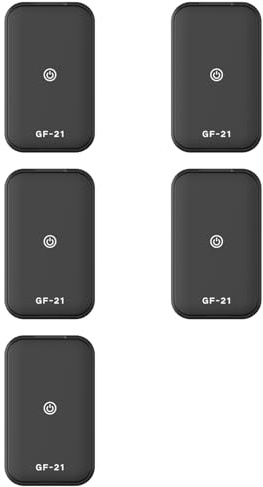 Tacdas 5X Rastreador GPS GF21, Posicionamiento Preciso, Minirastreador de Coche, Rastreador GPS Universal para Bicicletas para Personas Mayores y Niños