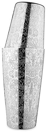 barmate Cocktail Shaker aus Edelstahl, Profi Boston Shaker, hochwertiges Barzubehör, 2-teilig 750ml (graviert)