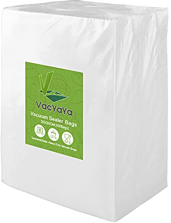 VacYaYa 100 Beutel 20x30cm Vakuumier Beutel Vakuumbeutel für Lebensmittel,BPA-Frei Sous Vide Vakuumierbeutel für Vakuumierer und Folienschweißgeräte Geeignet