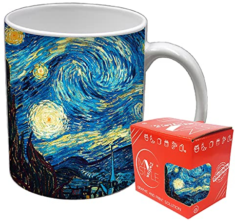 My Custom Style Tazza Standard Ceramica#Arte-Notte Stellata, Van Gogh#325ml