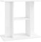 vidaXL Aquariumständer, Aquarium Unterschrank mit viel Stauraum, Aquarium Tisch mit Stabiler Oberplatte, Aquariumschrank Aquarium Halter, Hochglanz Weiß Holzwerkstoff