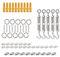 sanvpwsan Turnbuckle Garden Wire Tensioner Kit, Wire Trellis Kit for 2mm Wires Rope, 5pcs M5 Turnbuckle Hook and Eye, 20pcs Cable Clamps, 10pcs Crimping Loop, 10pcs Expansion Tube and Vine Eye