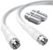 TUOLNK RG6 TV Antennenkabel F Stecker auf F Stecker Hochgeschwindigkeits RG6 Koaxialkabel mit F Buchsen Kompressionsstecker 75 Ohm, für Kabelbox, Dish TV, Satellitenkabel, Digital Router 6.6FT(2M)