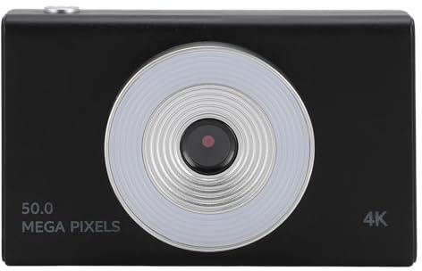 Cámara Digital para Niños, Vídeo Claro Prácticamente Evita Las Sacudidas Cámara Digital HD para Uso Diario de Estudiantes (Black)