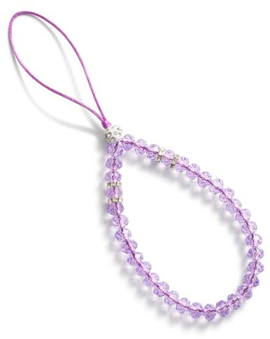 CHUQING chaîne de téléphone portable perles de poignet courtes sangle de téléphone portable lanière de téléphone dragonne téléphone portable chaîne de perles violettes chaîne pendentif