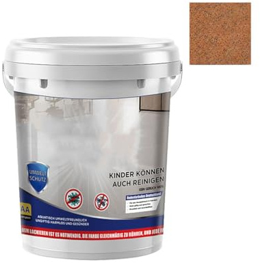 HADAVAKA Vernice Epossidica Colorata per Pavimenti, Vernici Impermeabili Antiscivolo Ad Alta Lucentezza, Antiscivolo per Esterni, per Legno, Cemento, Piastrelle, Piani di Lavoro (Orange,1KG)