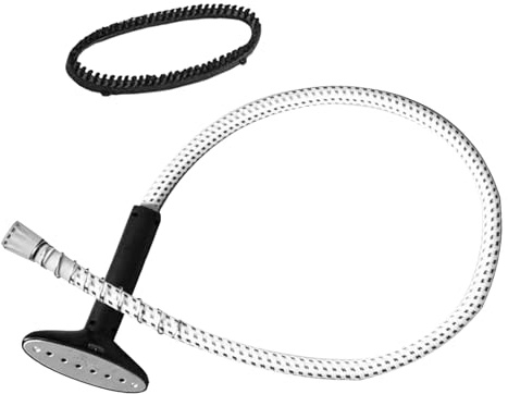 ROMISBABA de para Plancha de con Rosca Manguera Flexible Resistente al Calor con Cabezal de Cepillo Desmontable para Eliminación de Arrugas y Limpieza de Prendas en Casa y Viaje