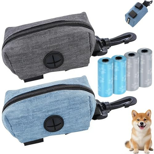 2 PCS Poo Bag Holder, Dog Poop Bag Holder, Poo Bag Dispenser