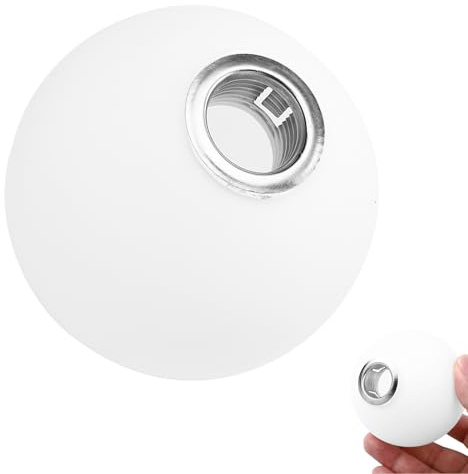 YOSADIER Pantalla de Lámpara Antigua G9 de Vidrio Esmerilado Esférica | 1, Apertura de 20mm Anillo Retenedor, Reduce Deslumbramiento y Suaviza la Luz