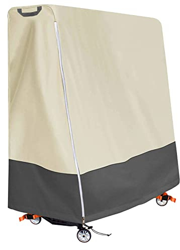 Aaaspark Indoor/Outdoor Premium Ping Pong Table Cover Waterproof Dustproof Sunscreen Heavy-Duty Folding Table Tennis Table Cover