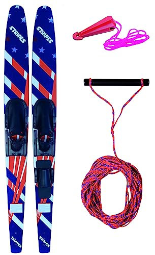 Nautilo Wasserski Komplettset für Anfänger - Wasserski inkl. Zugseil und Zugdreieck