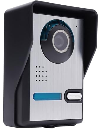 Interphone vidéo - Avec caméra infrarouge de 7 pouces - 2 écrans - 1 caméra pour 1 maison familiale - Avec vision nocturne sans rayonnement