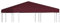 Pavillon-Abdeckung 310 g/m² 3x3 m bordeaux
