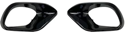 Aileron Pare-Chocs Avant pour Benz pour CLA C118 CLA45 pour AMG 2020 2021 2022 2023 Voiture Pare-Chocs Avant Latéral Spoiler Splitter Phare Grille Canards Évents Kit Carrosserie(2PCS Black)