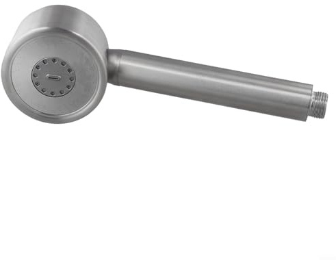 Fauhapyway Ducha de mano de acero inoxidable de alta presión, 3 tipos de pulverización, panel de salida de ahorro de agua, agarre antisobrecalentamiento, conexión G1/2, se adapta a la mayoría de