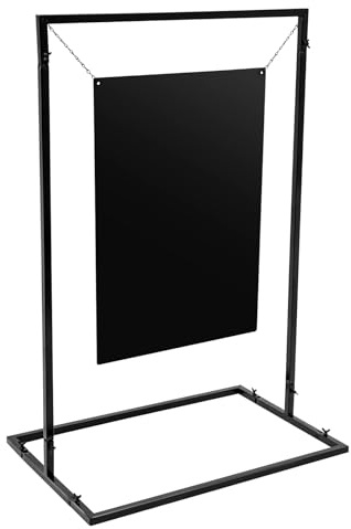 XYCHAO Support d'affichage en métal de 75 x 50 x 110 cm avec tableau de 50 x 70 cm - Réglable en hauteur - Pliable - Pour mariage, anniversaire, événement, foire commerciale, réception - Noir