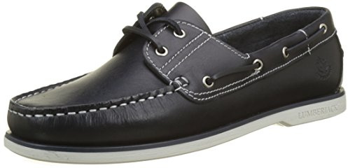 Lumberjack Navigator Scarpe da Barca, Uomo, Blu (Navy Blue/White M0159), 41 EU (7 UK)
