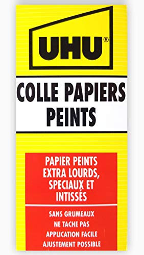 UHU - Colle Extra-Forte Pour Papiers Peints Lourds, Extra-Lourds et Speciaux, 180 Grammes