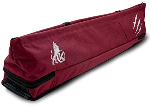 KONLLEN 3x4 4x5 Oxford Cloth Pool Cue Case High Capacity Billiard Cue Stick Carrying Bag