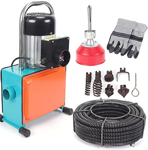 RibasuBB Rohrreinigungswellen, 1000W Rohrreinigungsmaschine Abflussreinige 20-110mm Rohrreinigungsgerät+16mmBit von Rohr - Verstopfungen im Siphon- und Abflussbereich