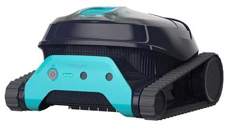 Dolphin Liberty 400 Aspirateur Piscine sans Fil, Autonomie de 180 Min, Nettoyage des Parois et de la Ligne d'eau, Navigation Intelligente et Contrôle App, pour Piscines Enterrées Jusqu’à 10m