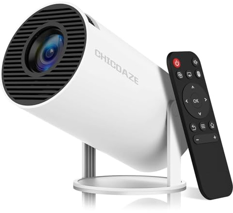 Mini Projector HY300 Pro, Portable Projector with Dual-Band WIFI6 5G Wireless 5.4 Bluetooth, Smart Projector Support 4K 1080P, Auto Keystone Correction 35-130 Screen Video Projector